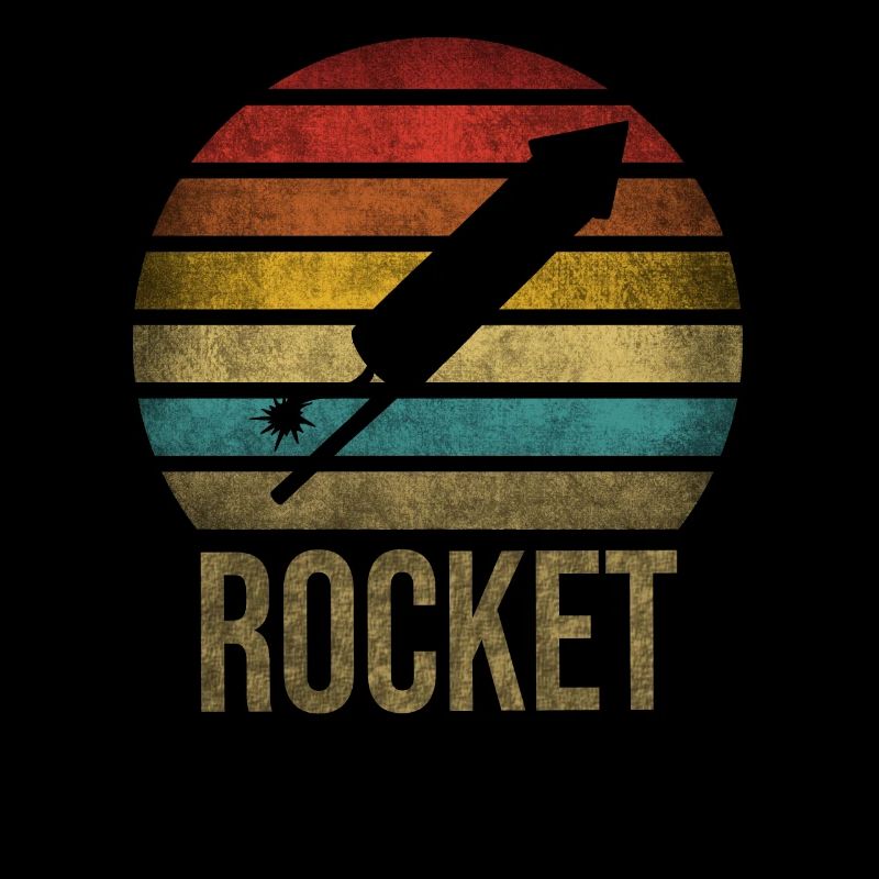 Fireworks Boom Rocket Going Up Launch Retro