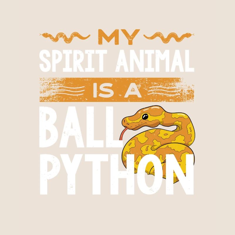 Mon animal spirituel est un python boule de banane