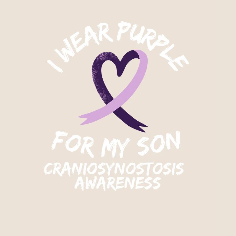 Sensibilisation à la craniosynostose Support du ruban violet