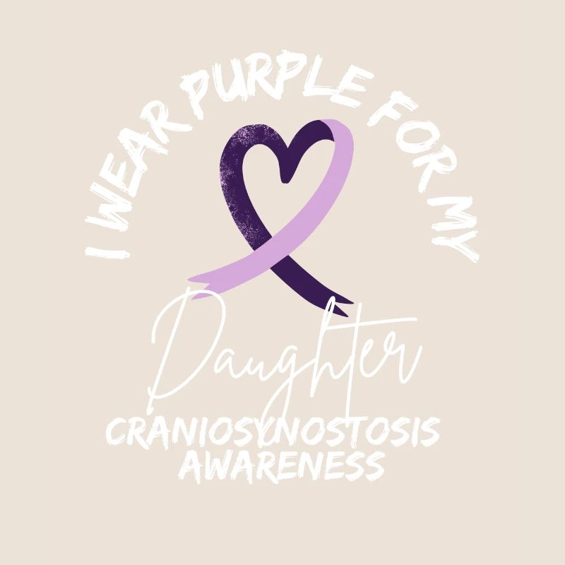 Sensibilisation à la craniosynostose Support du ruban violet