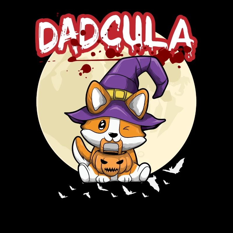 Dadcula Dracula Vampire Dad Funny Halloween Party