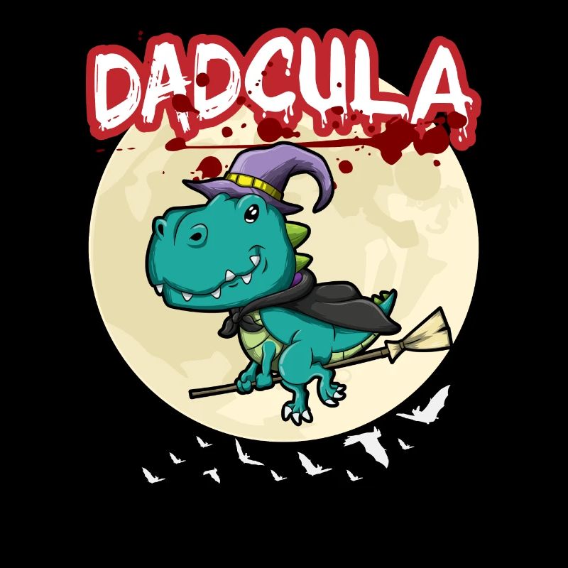 Dadcula Dracula Vampire Dad Funny Halloween Party