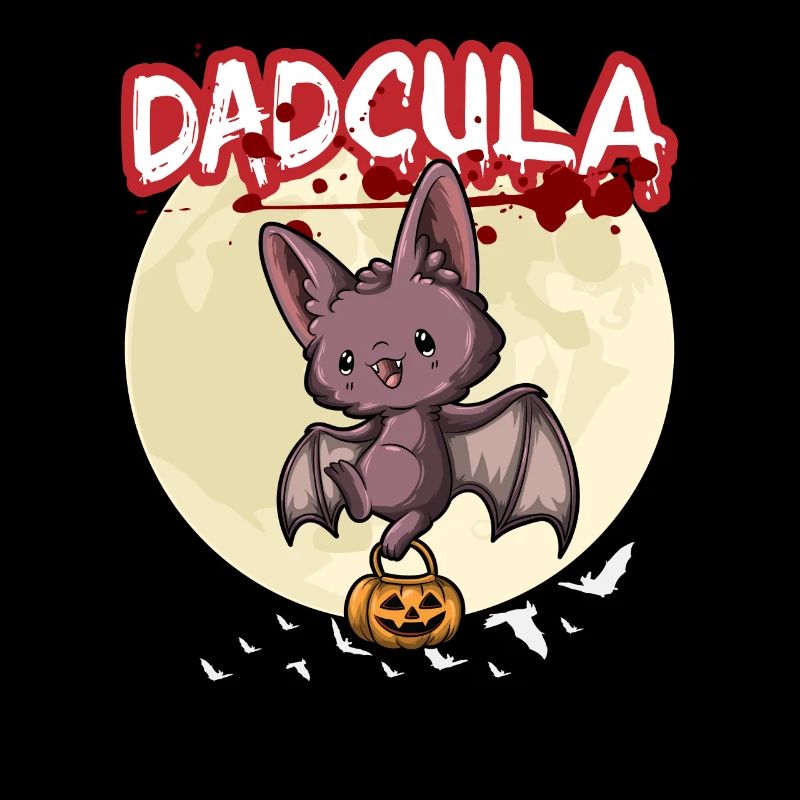 Dadcula Dracula Vampire Dad Funny Halloween Party