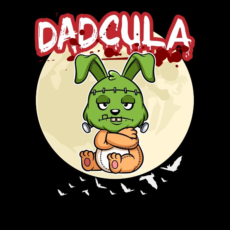 Dadcula Dracula Vampire Dad Funny Halloween Party