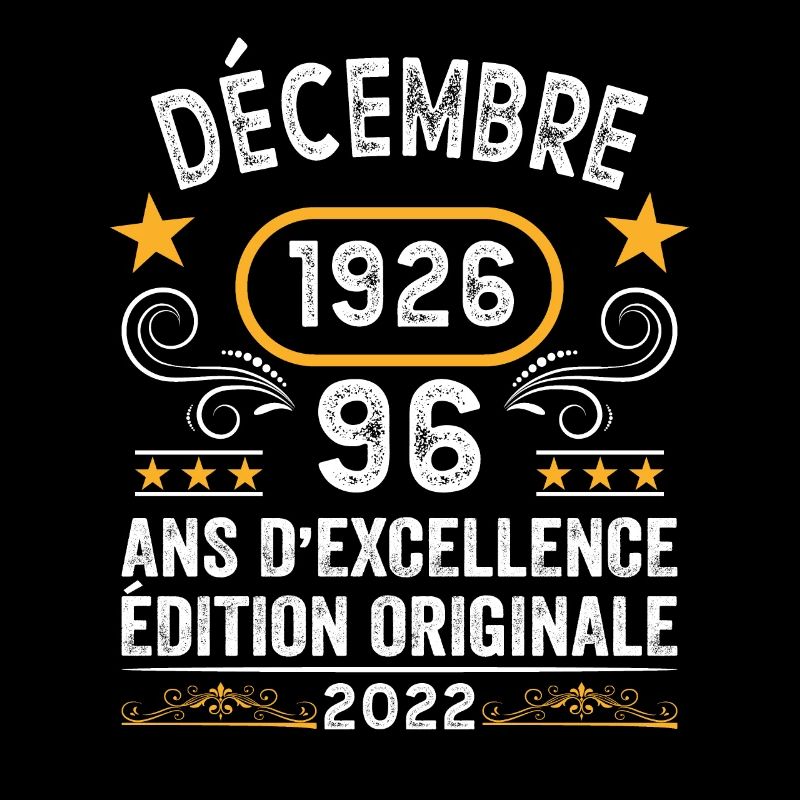 Anniversaire Vintage Idée Cadeau Décembre 1926 96