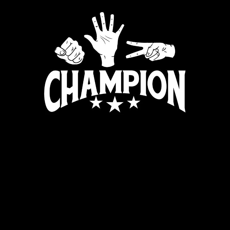 Champion des ciseaux en papier de roche