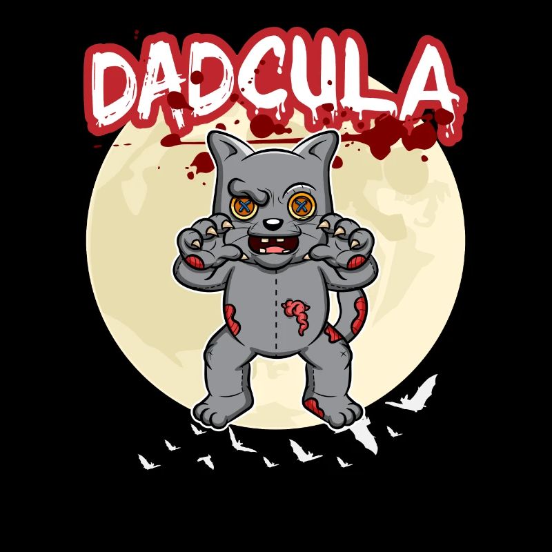 Dadcula Dracula Vampire Dad Funny Halloween Party