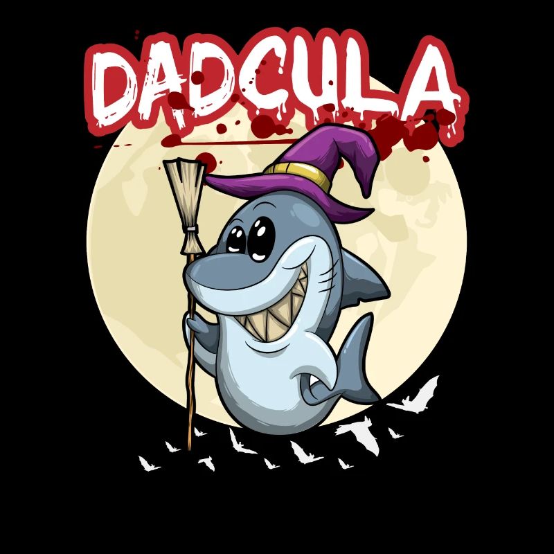Dadcula Dracula Vampire Dad Funny Halloween Party