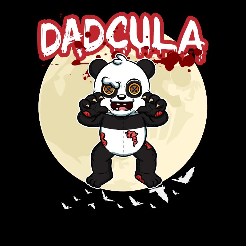 Dadcula Dracula Vampire Dad Funny Halloween Party