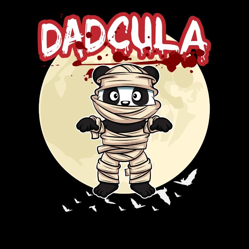 Dadcula Dracula Vampire Dad Funny Halloween Party