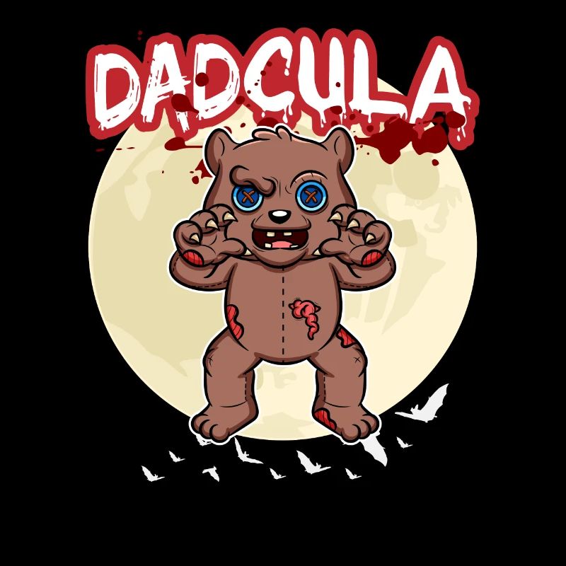 Dadcula Dracula Vampire Dad Funny Halloween Party
