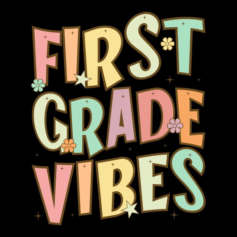 Retour à l’école Première année Vibes Enseignant étudiant