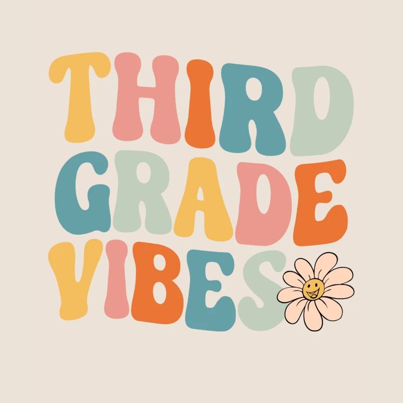 Third Grade Vibes - 3rd Grade Team Retro 1. Tag