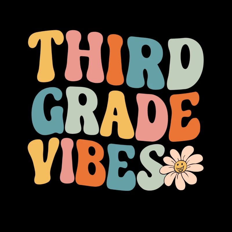 Third Grade Vibes - 3rd Grade Team Retro 1. Tag