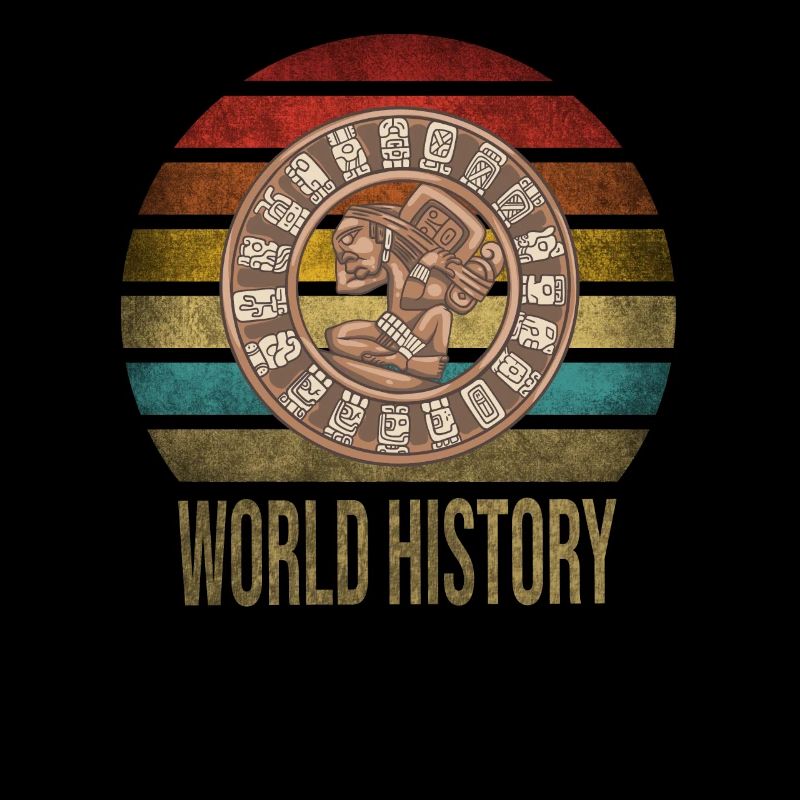 Calendrier Maya Itzamna Rétro Coucher de soleil