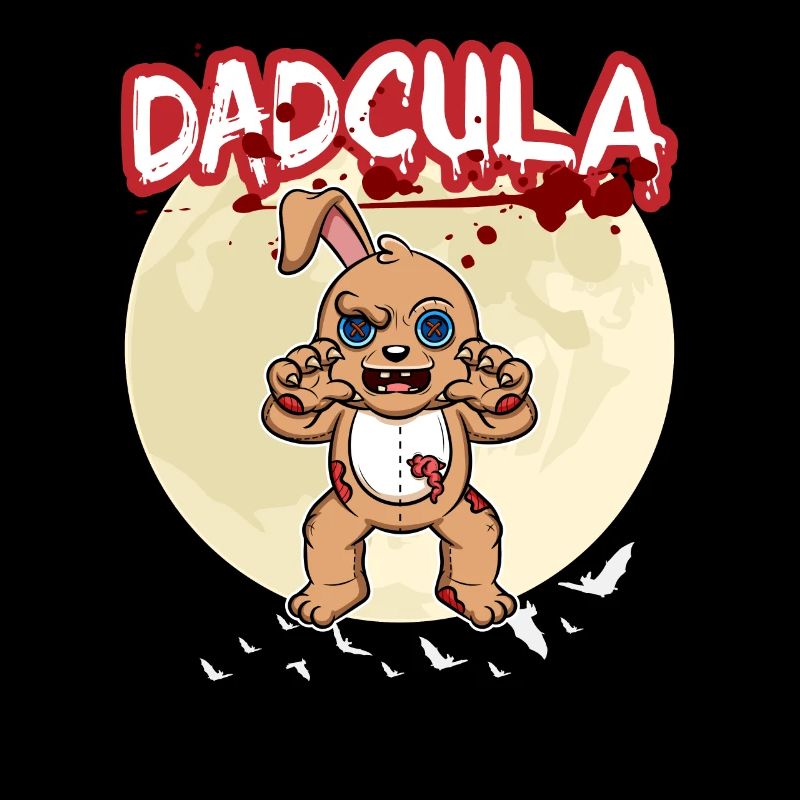 Dadcula Dracula Vampire Dad Funny Halloween Party