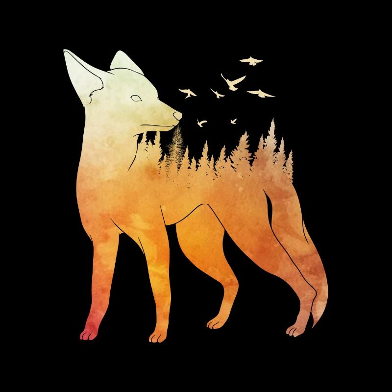 Fox Forest Design Fox Hunter Hunting