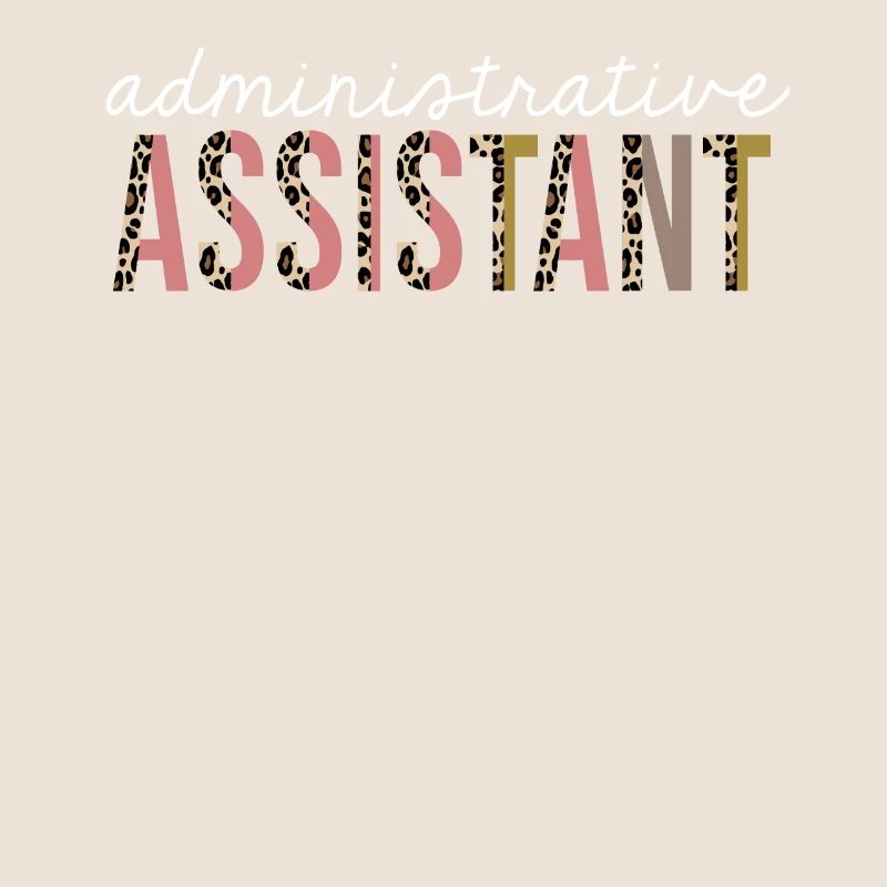 Administrative Assistant Leopard Print Funny Gift