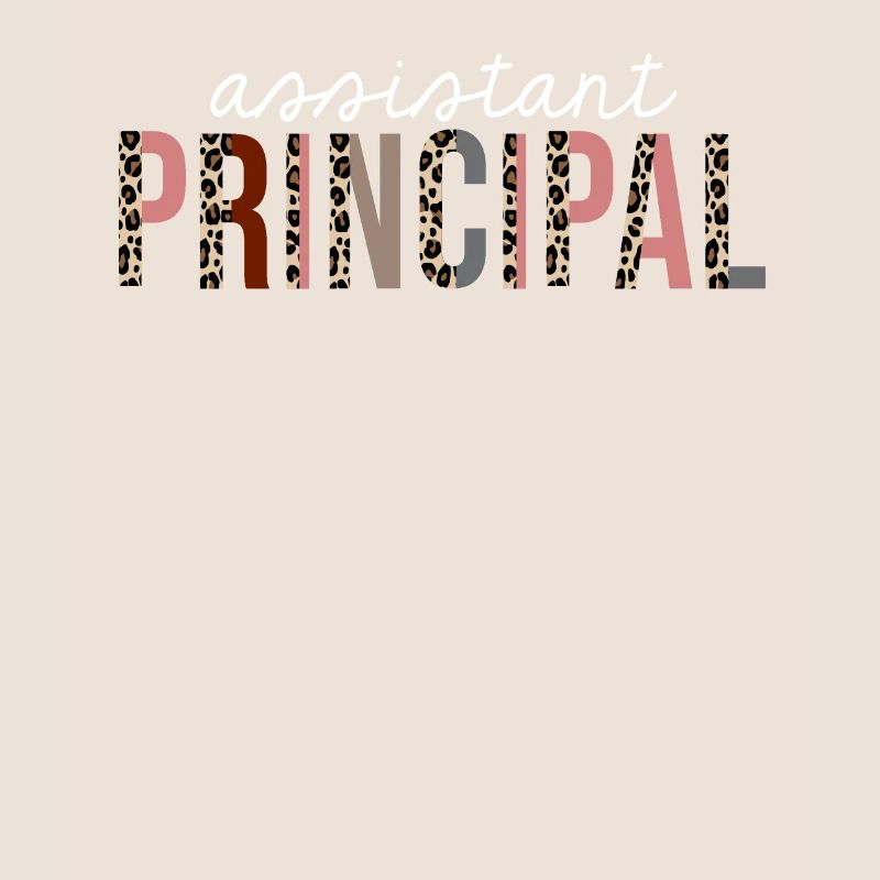 Assistant Principal Leopard Print lustiges Geschenk