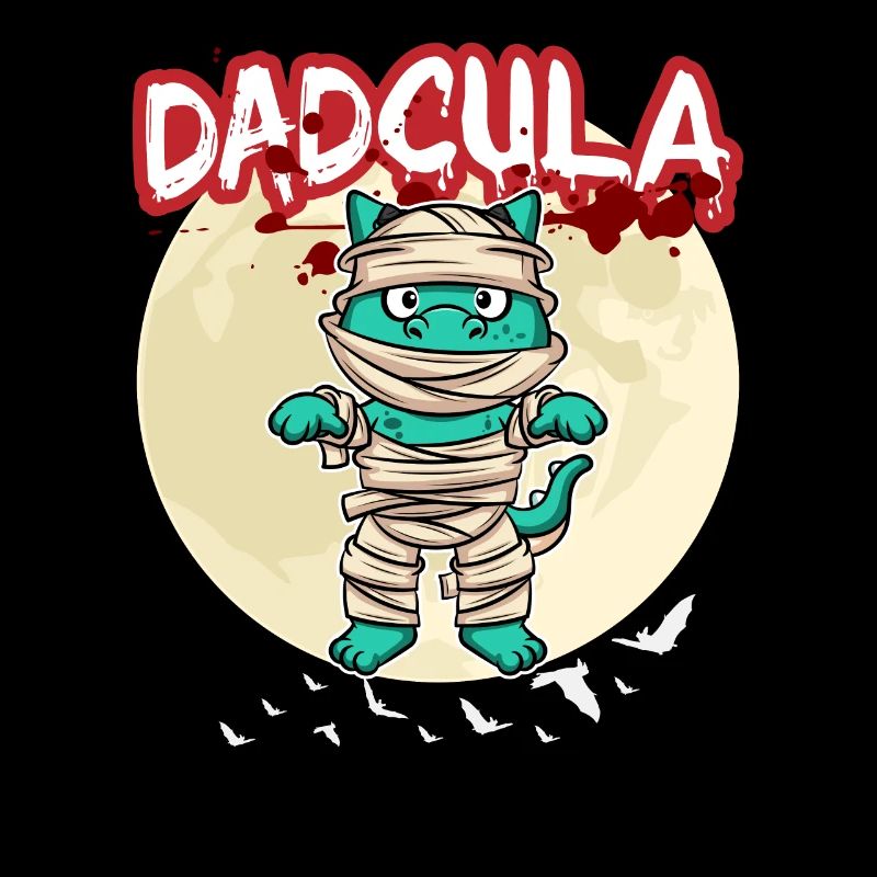 Dadcula Dracula Vampire Dad Funny Halloween Party