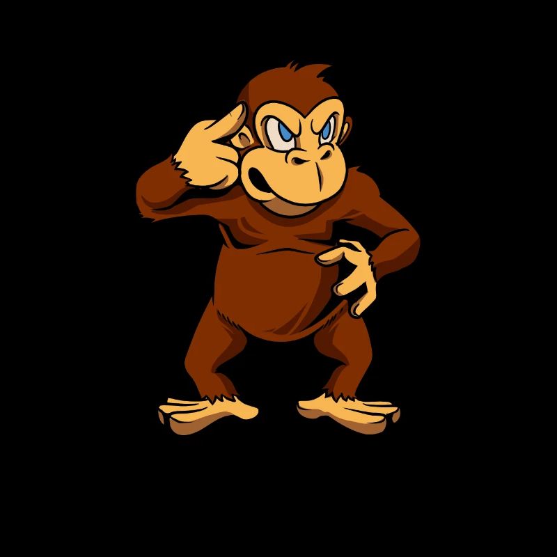 Êtes-vous encore très proche? Montrer un singe à l’oiseau