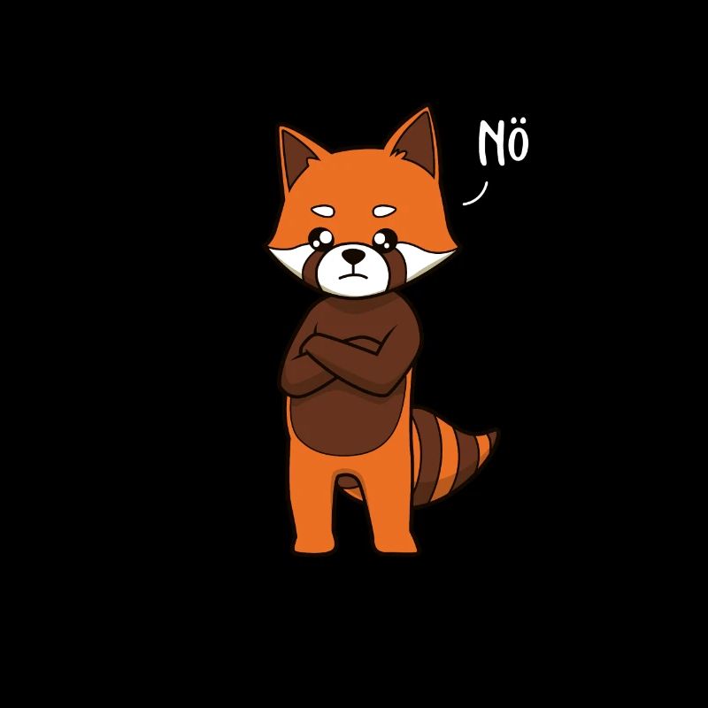 Roter Panda Neinsager