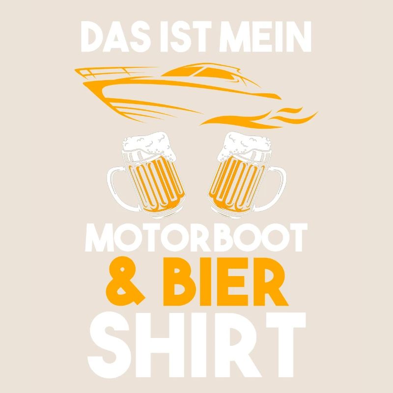 Motorboot Bier Bootfahren Geschenk