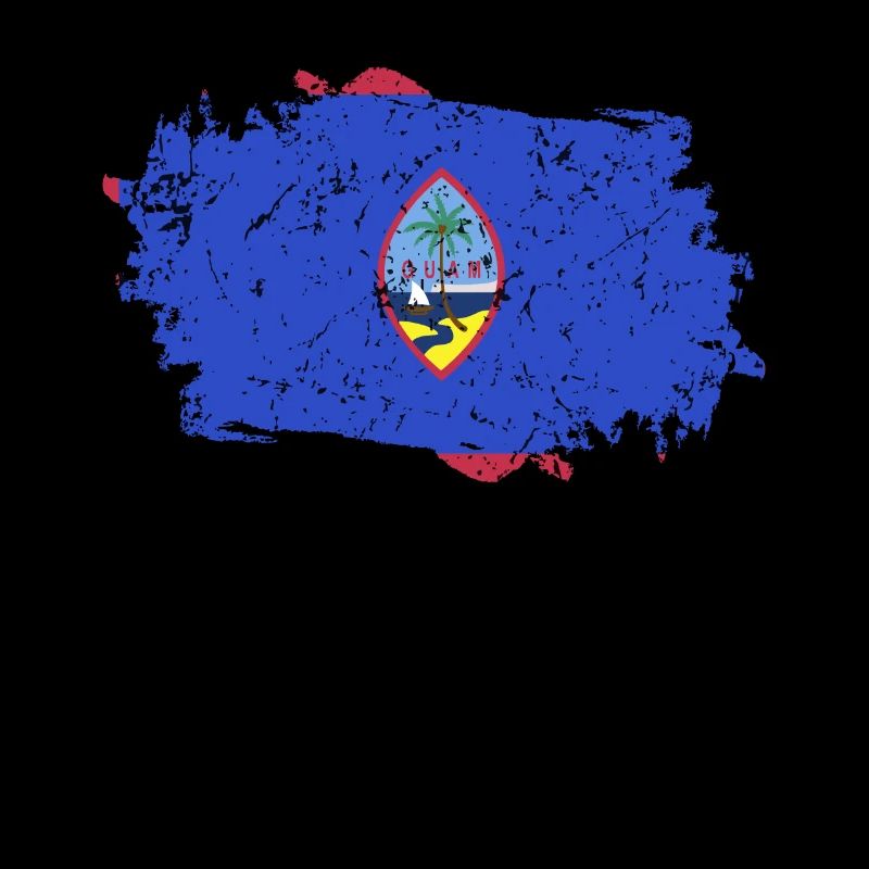 Guam Flag Grunge Guam Flag