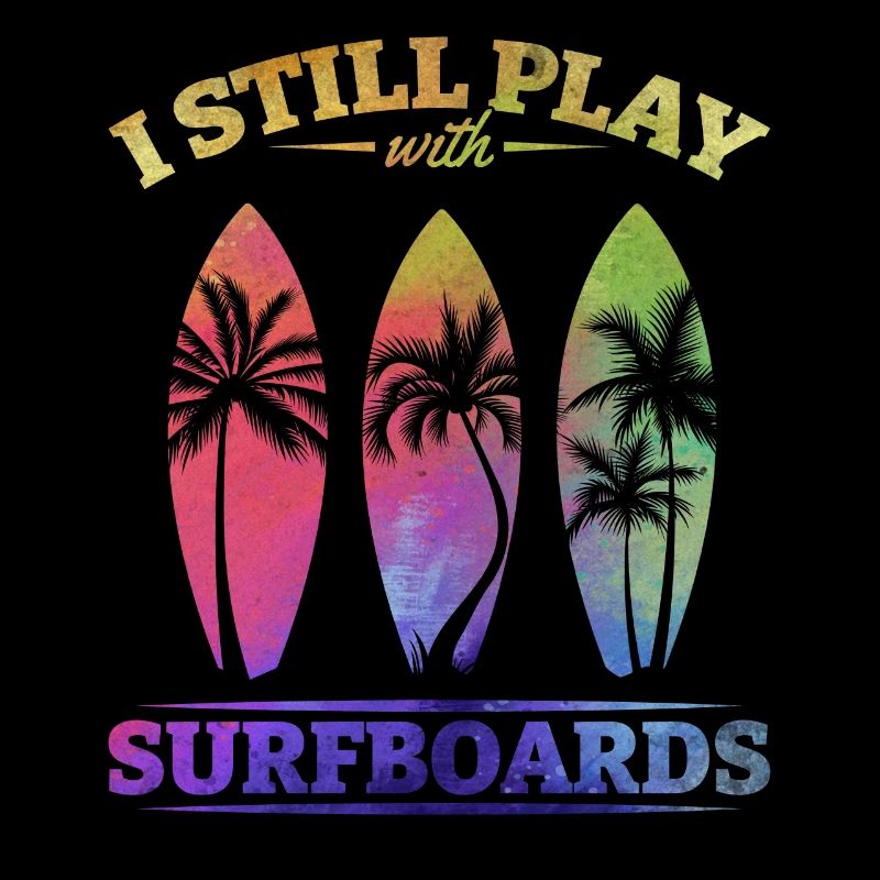 Watersurfer Surfboard Surfing Ich spiele immer