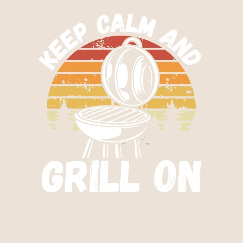 Keep calm and barbecue on retro