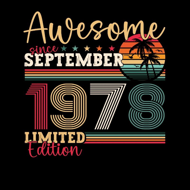 Super cadeau du 44e anniversaire de septembre 1978