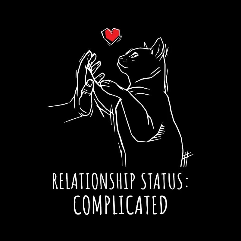 Relationship Status: Complicated Cat Lover Cat Own