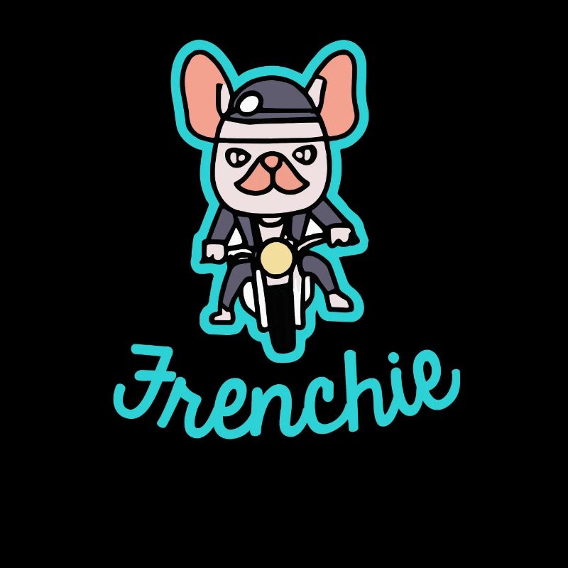 Frenchie Biker Motorrad Hund Geschenk Frenchie