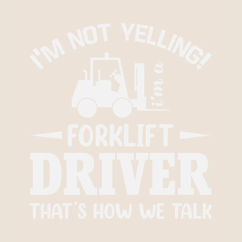 Forklift driver operator funny design