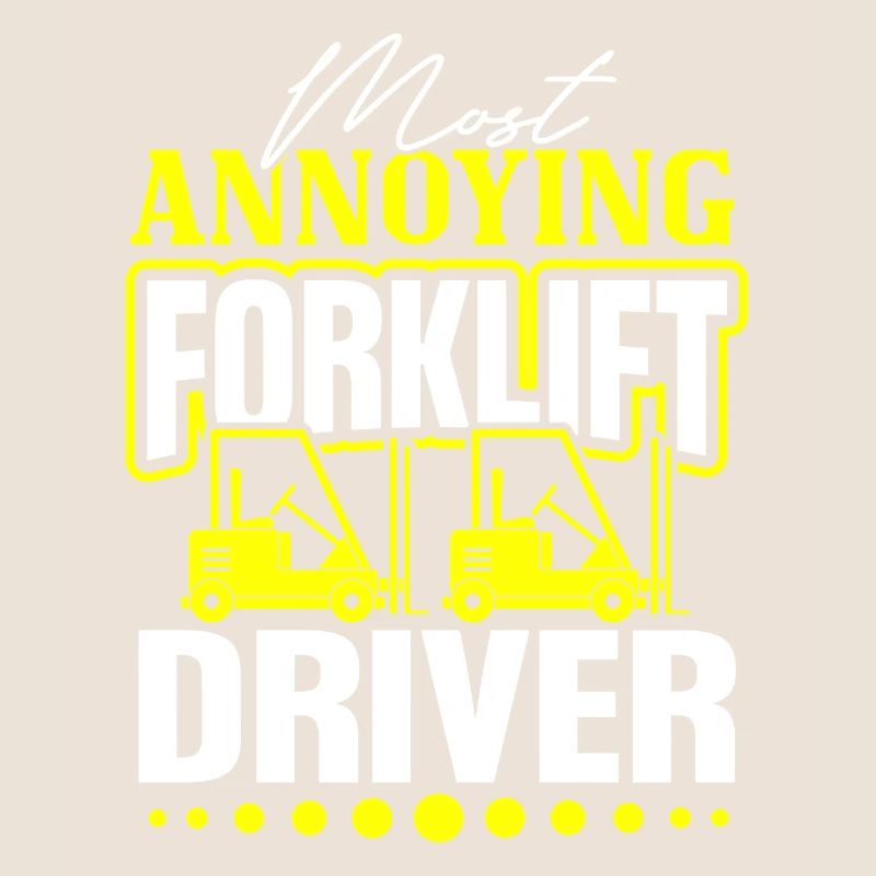 Forklift driver operator funny design