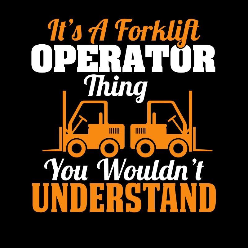 Forklift driver operator funny design