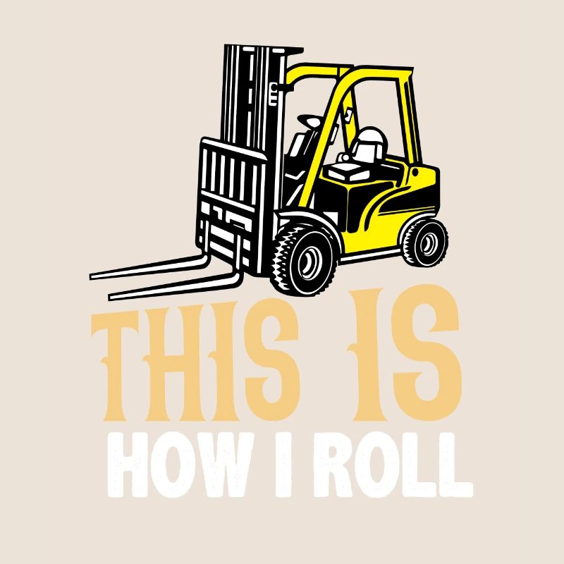 Forklift driver operator funny design