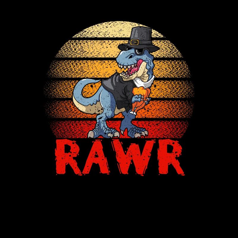 Dinosaure Rawr Thanksgiving Turquie Saurus