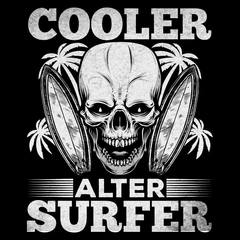 Surfing Cool Old Surfer