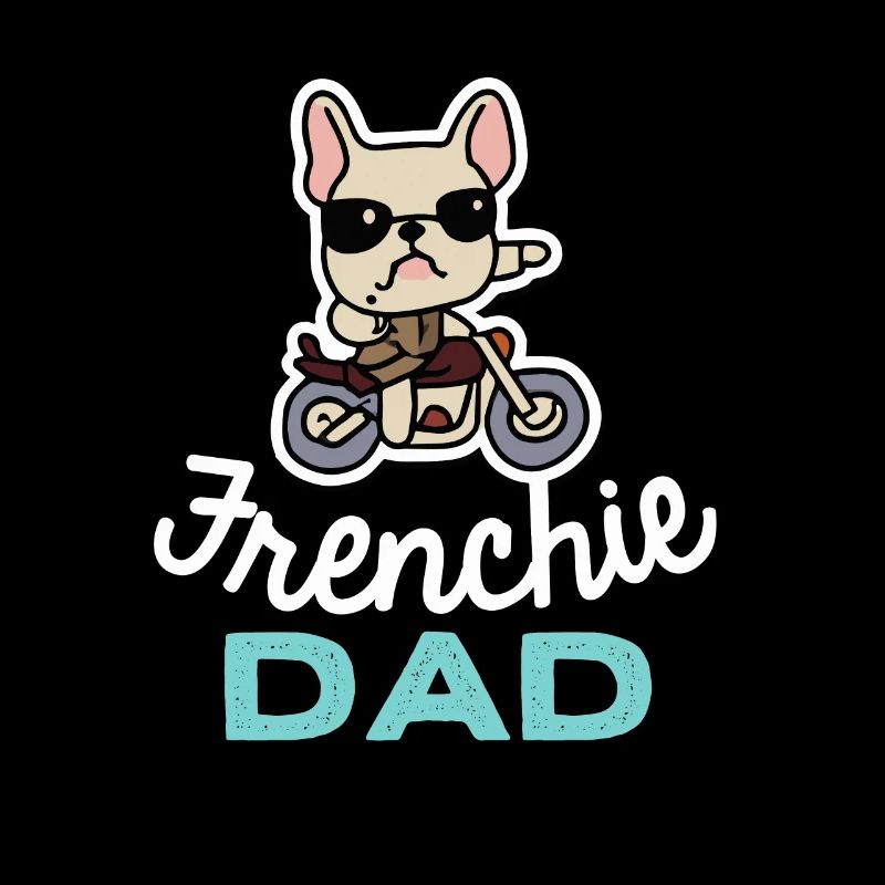 Frenchie Dad Biker Hund Papa Geschenk Frenchie