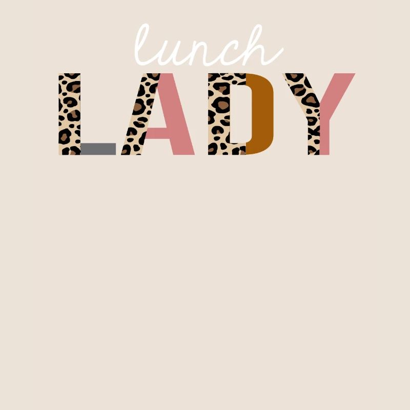 Cadeau drôle d'impression de léopard de dame de déjeuner