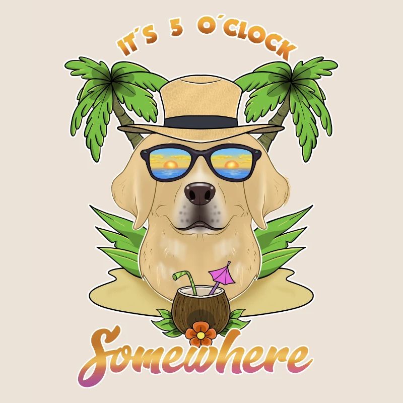 It Is 5 OClock Somewhere Drinking Labrador