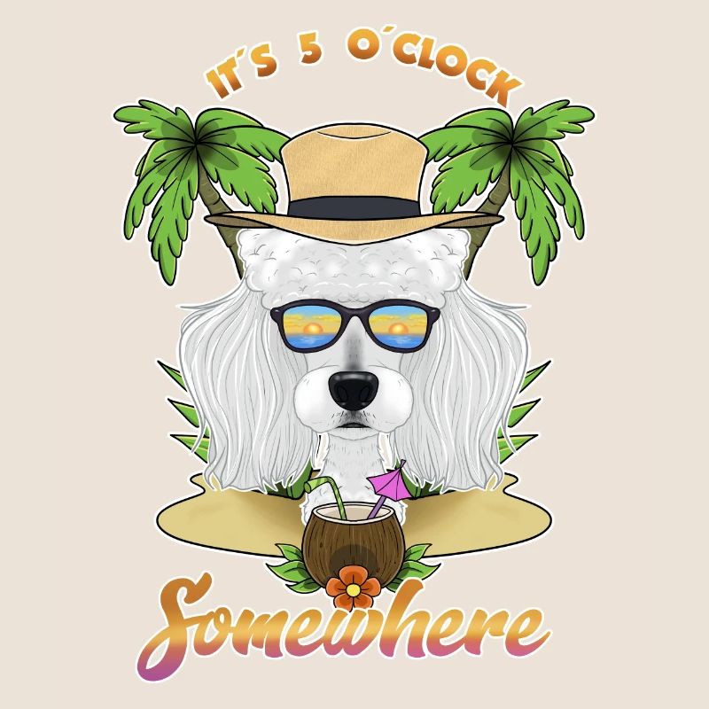 It Is 5 OClock Somewhere Drinking Poodle