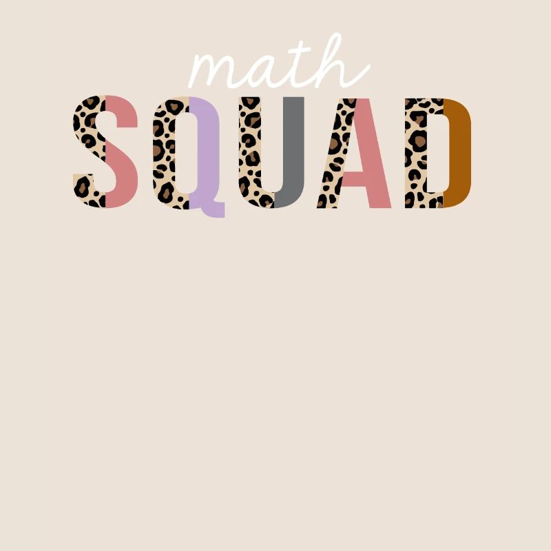 Math Squad Leopard Print Drôle cadeau