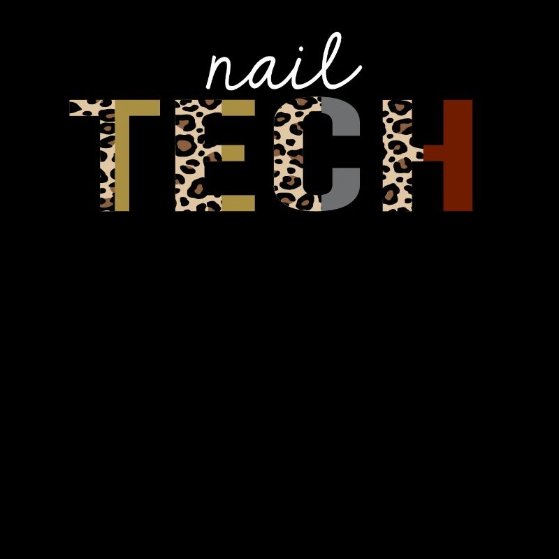 Nail Tech Leopard Print Funny Gift