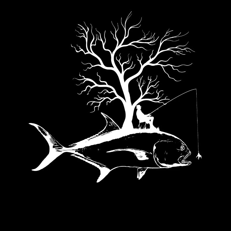 Grafischer Baum - Fish Jack Crevalle