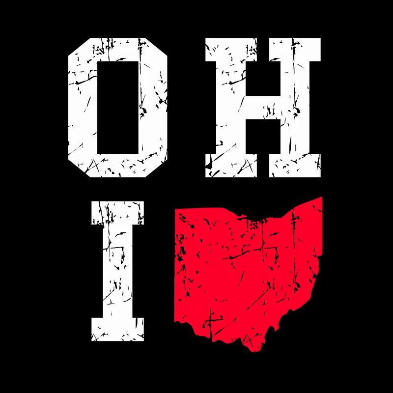 ohio map vintage