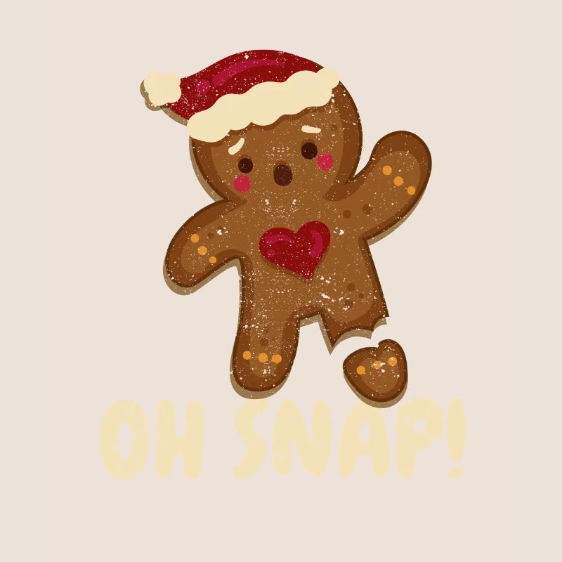 Oh Snap Gingerbread Man Cookie Broken Leg