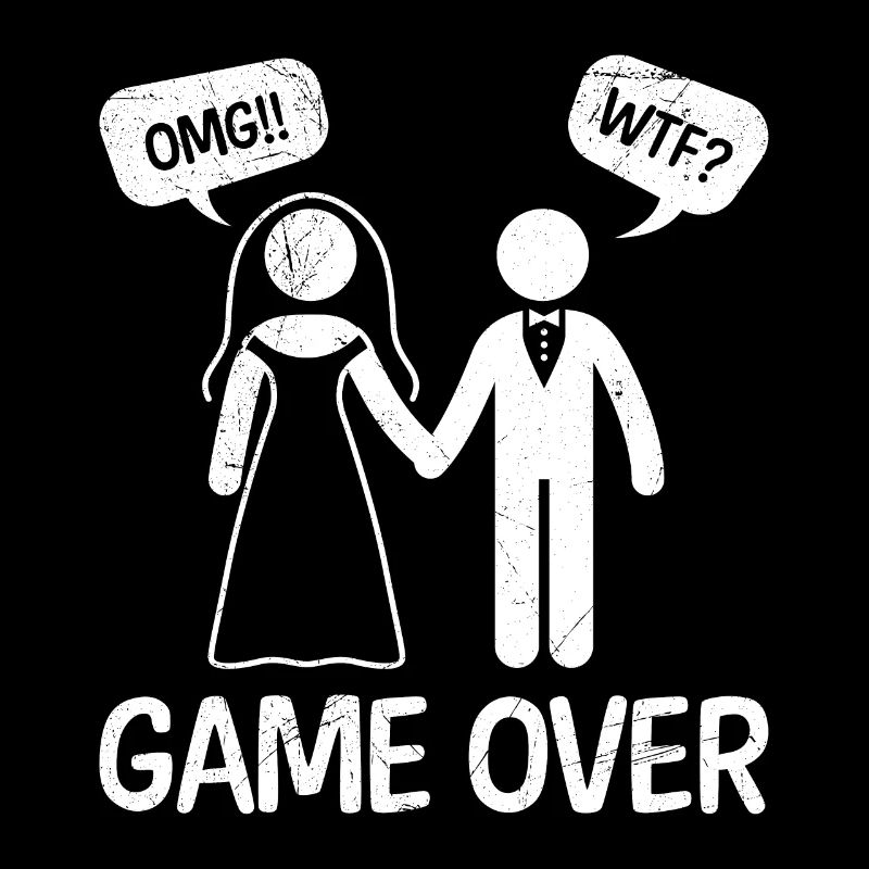 Hochzeit Game Over Bräutigam