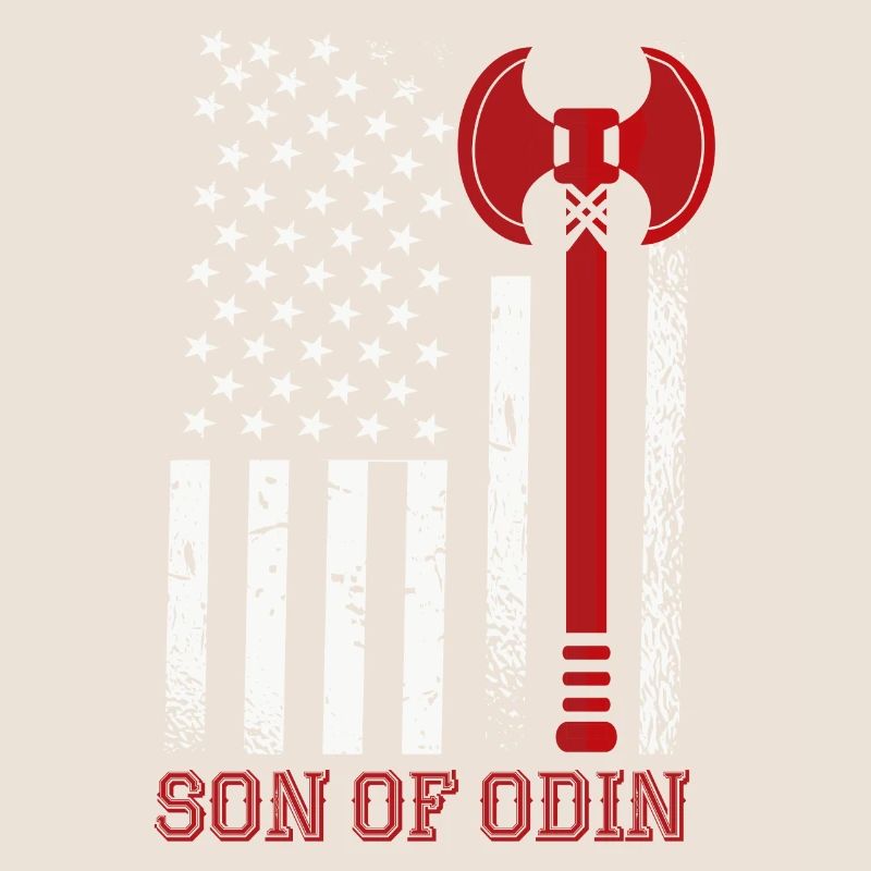 Fils de l’Odin Valhalla Drapeau viking américain